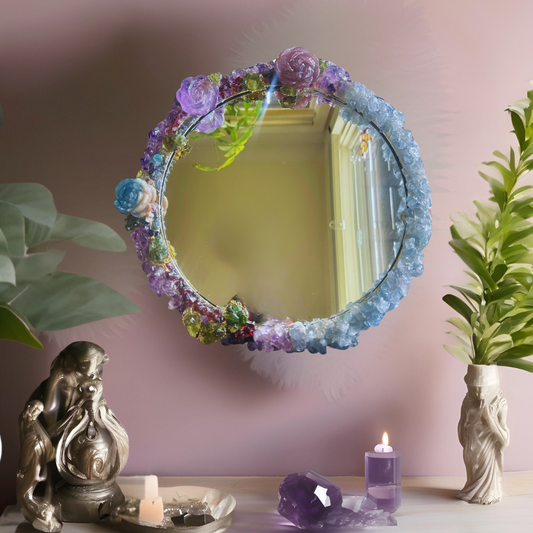Aphrodite's Garden Gemstone Mirror