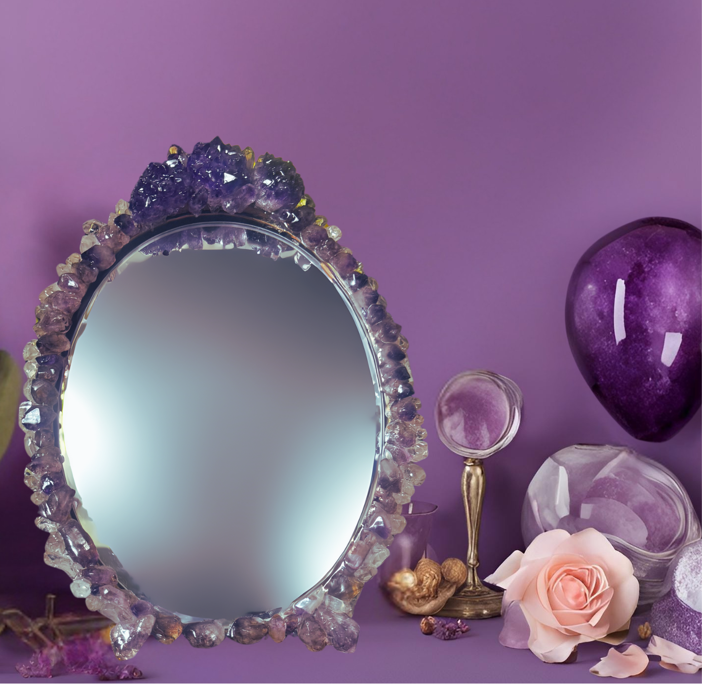 Cassiopeia Gemstone Encrusted Vanity Mirror