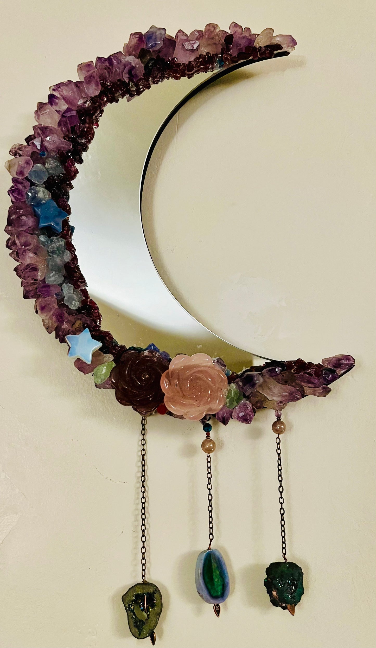 Artemis Gemstone Moon Mirror