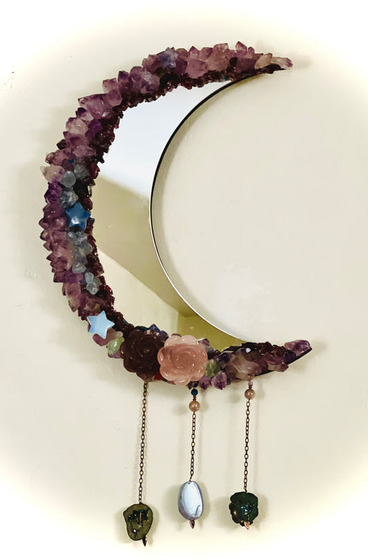 Artemis Gemstone Moon Mirror