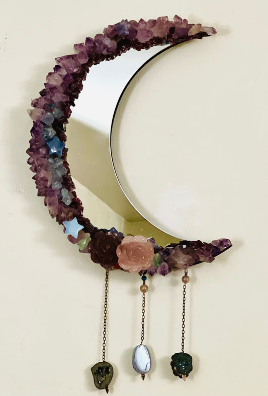 Artemis Gemstone Moon Mirror