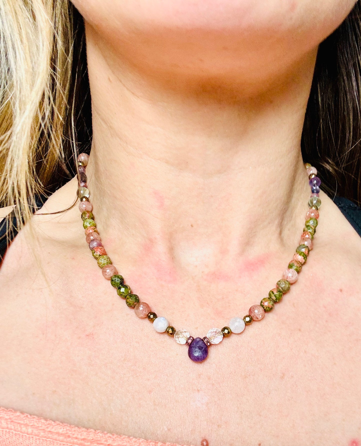 Harmonia Gemstone Beaded Necklace