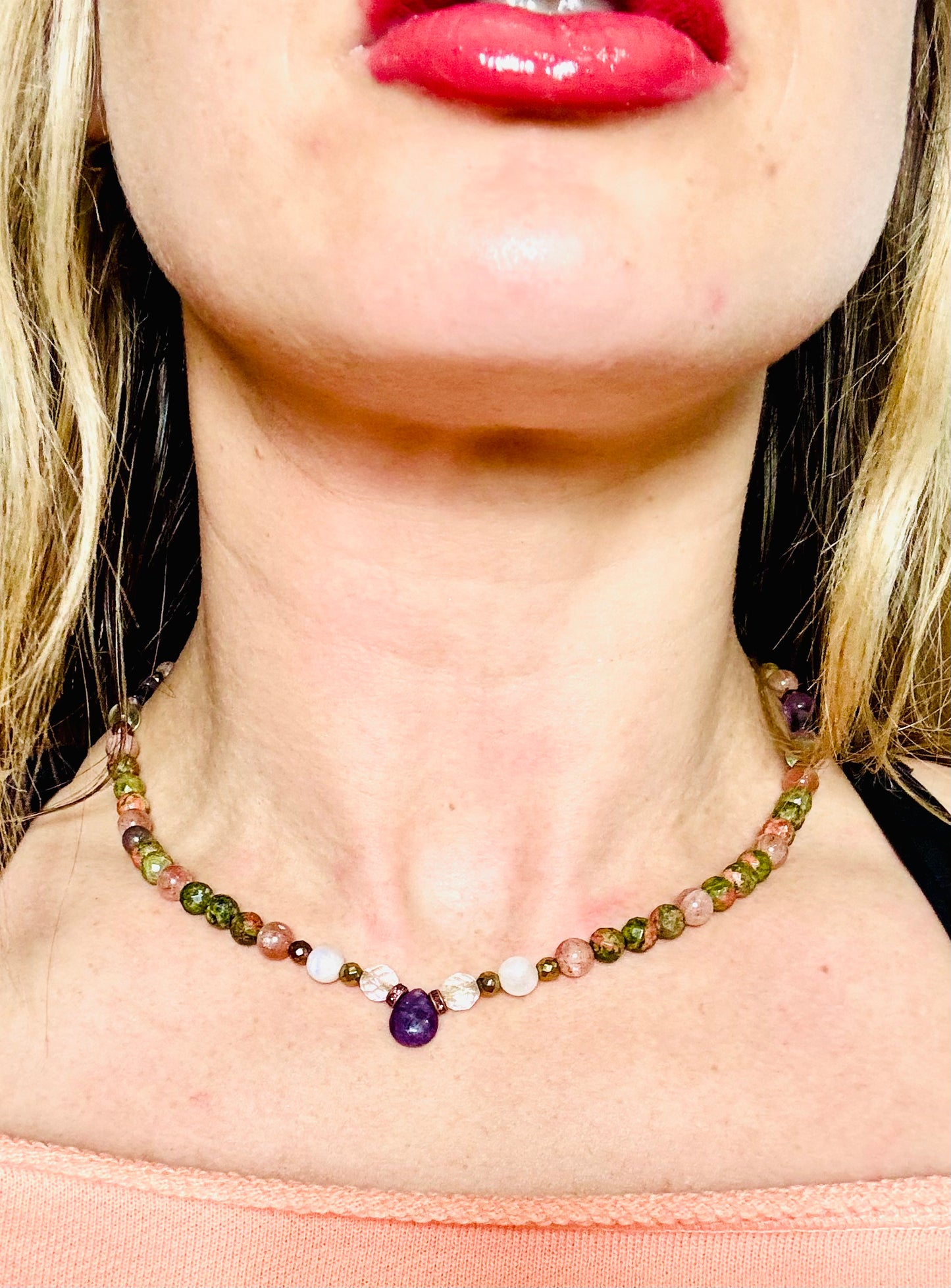 Harmonia Gemstone Beaded Necklace